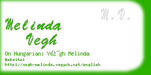 melinda vegh business card